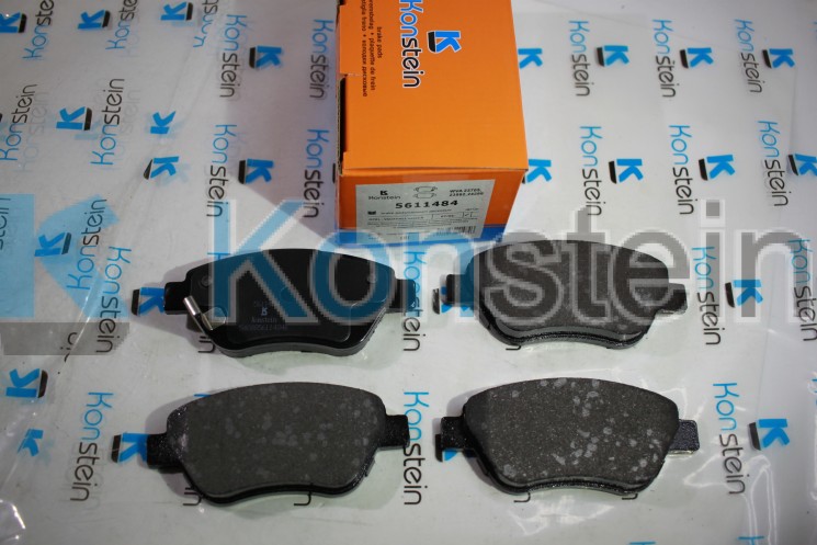 Колодки тормозные дисковые 5611484 передние FIAT DOBLO (119), OPEL CORSA D (смесь HSP)