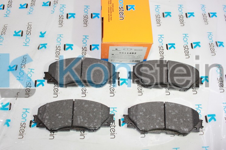 Колодки тормозные дисковые 5611492 передние TOYOTA AURIS, COROLLA (E15, E18) (смесь HSP)