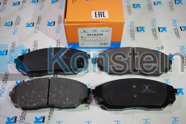 Колодки тормозные дисковые 5610239 передние KIA SORENTO I (смесь HSP)