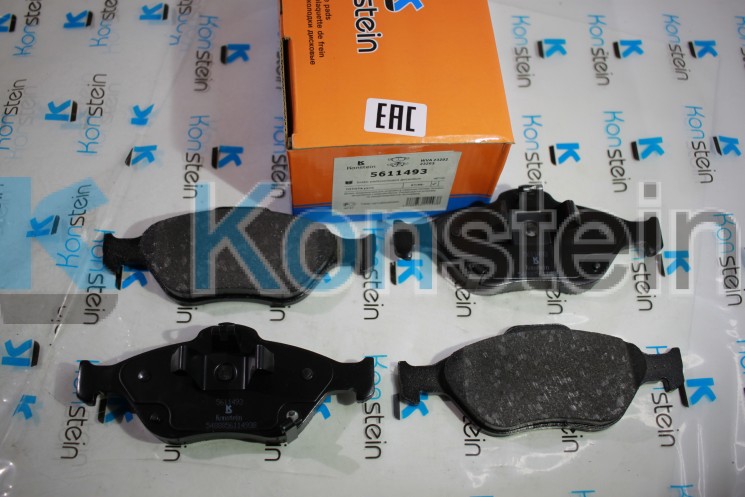 Колодки тормозные дисковые 5611493 передние TOYOTA YARIS (_P9_, _P13_)((смесь HSP)