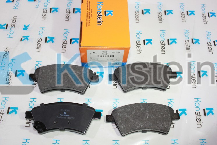 Колодки тормозные дисковые 5611523 передние SUZUKI SX4(смесь HSP)