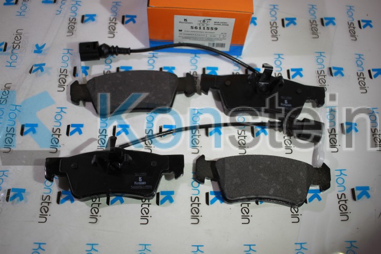 Колодки тормозные дисковые 5611559 задние VW TOUAREG (7L_),Porsche Cayenne (датчики,смесь HSP)