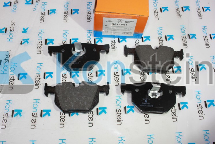 Колодки тормозные дисковые 5611564 задние BMW 5 E60, 3 E90 320d, X5 (E70), X6 (E71, E72)(смесь HSP)
