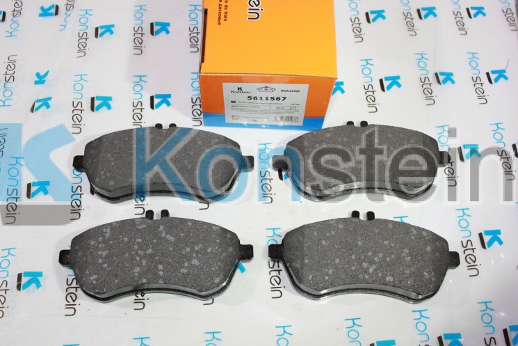 Колодки тормозные дисковые 5611567передние MERCEDES W204, W212(смесь HSP)