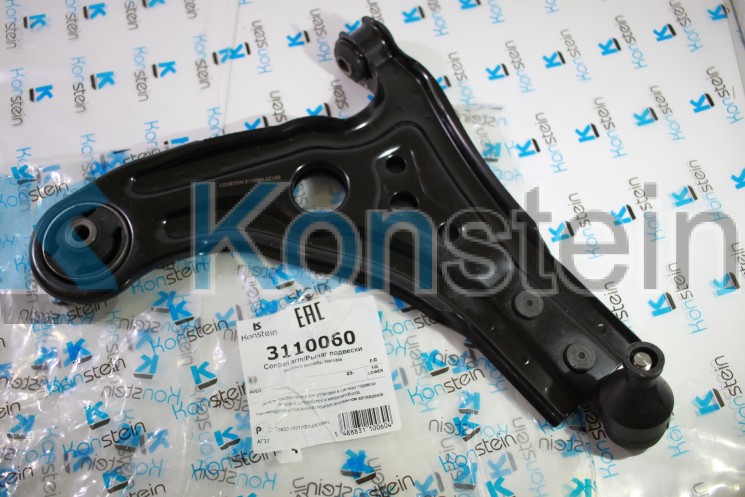 Рычаг подвески 3110060 пер нижн прав SUZUKI SWIFT 02-,CHEVROLET AVEO(T250,T255)02-(технология HSP)