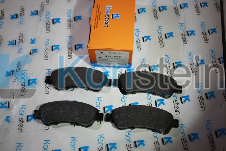 Колодки тормозные дисковые 5611590 задние FIAT DUCATO, CITROEN JUMPER, PEUGEOT BOXER (250(смесь HSP)