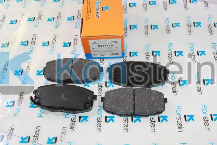 Колодки тормозные дисковые 5611419 передние HYUNDAI I30, KIA CEE'D(смесь HSP)