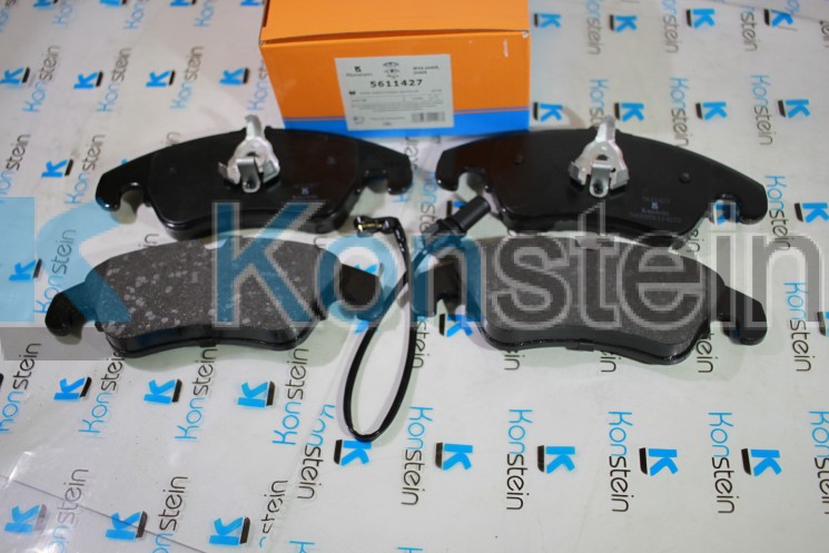 Колодки тормозные дисковые 5611427 передние AUDI A4 (B8), A5 (8T_), Q5 (8R)(датчики,смесь HSP)