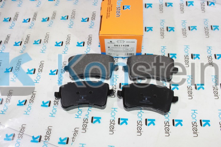 Колодки тормозные дисковые 5611428 задние AUDI A4 (B8). A5 (8T_), Q5 (8R)(смесь HSP)